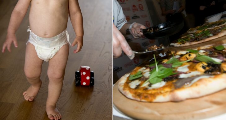 Bebis, Mamma, Skötbord, Restaurang, Pizza